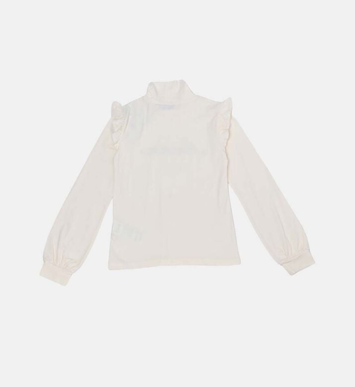 Ruffled Detail High-neck Top Ruffled Detail High-neck Top