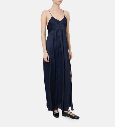 Rayonne Open-back Satin Dress