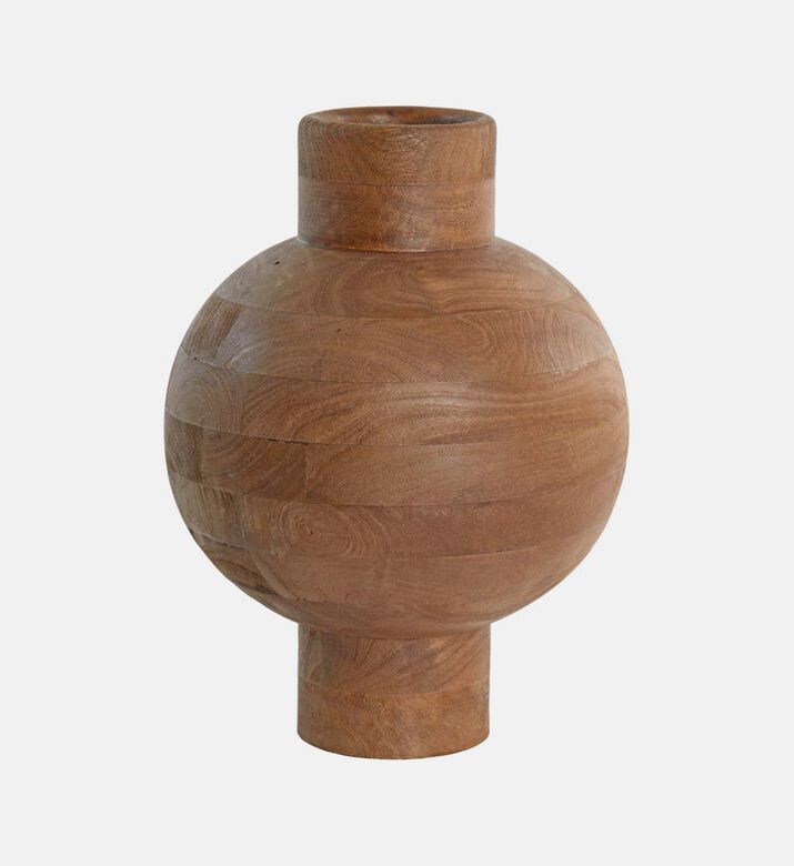 Barumi Wooden Rounded Vase