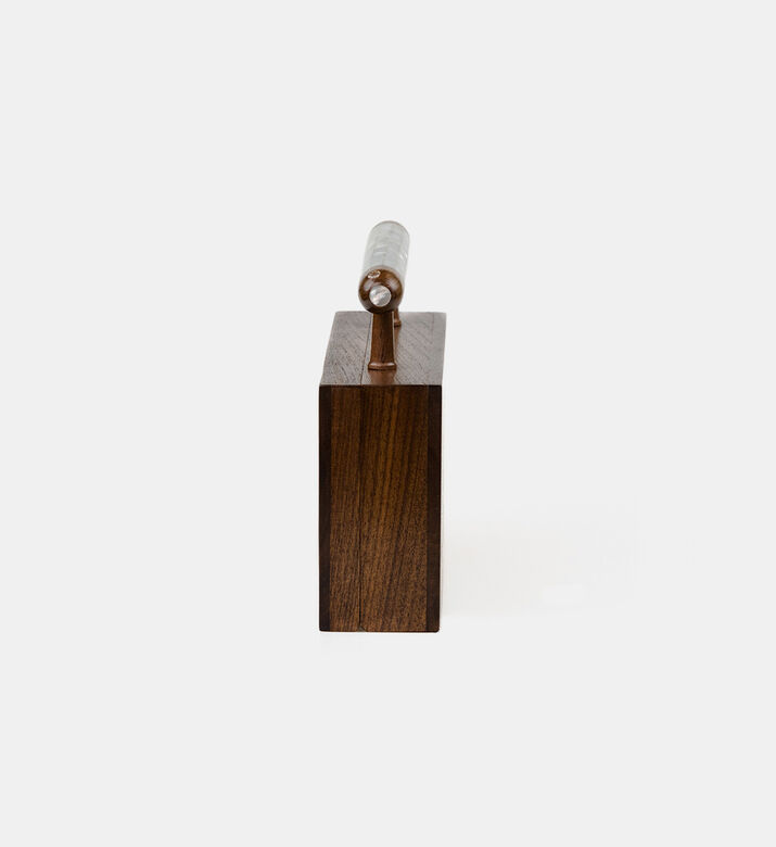 Darmisak Oriental Jouri Wooden Clutch, Packshot View