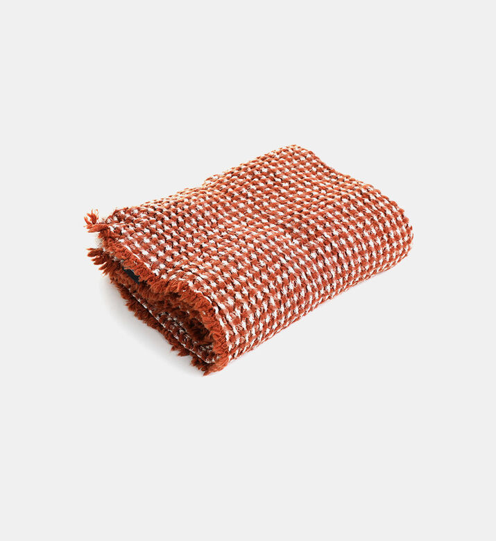 Home Deco and More Honey Waffle Cotton Wool Throw, Packshot View