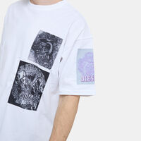 T-boxt-slits-q10 Raw-edge T-shirt
