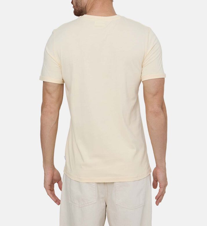 تيشيرت بياقة مستديرة سادة