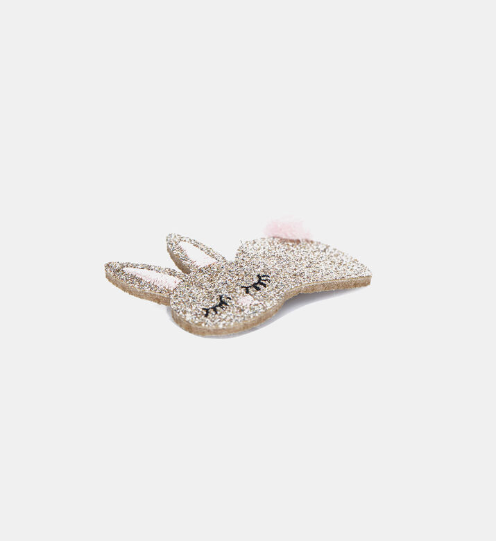 Glittered Rabbit Hair Clip