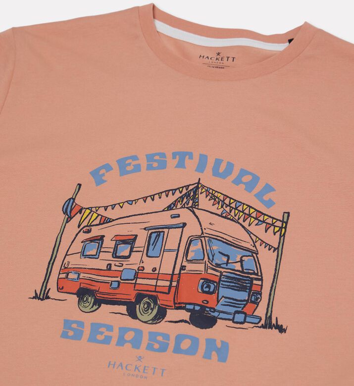 Hackett London Graphic-print Short-sleeve T-shirt, Orange, 13y, Packshot View