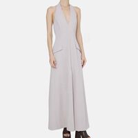 Flared Halter-neck Dress