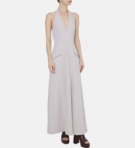 Flared Halter-neck Dress