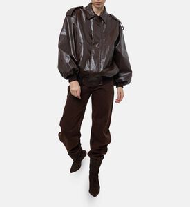 Federica Tosi Long-sleeve Bomber Jacket, Model View