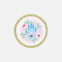 Mamma Mia Flower Dessert Plate - 22 Cm