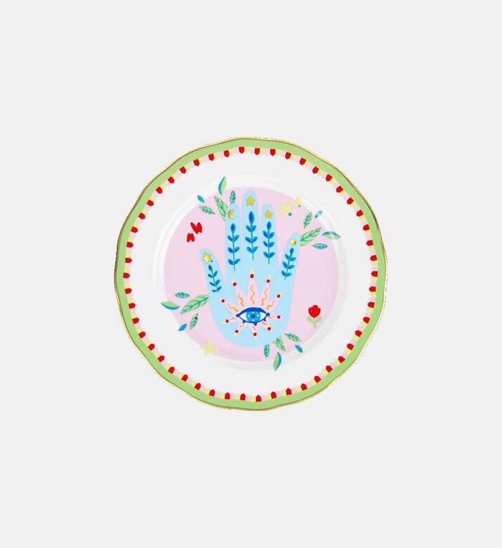Mamma Mia Flower Dessert Plate - 22 Cm
