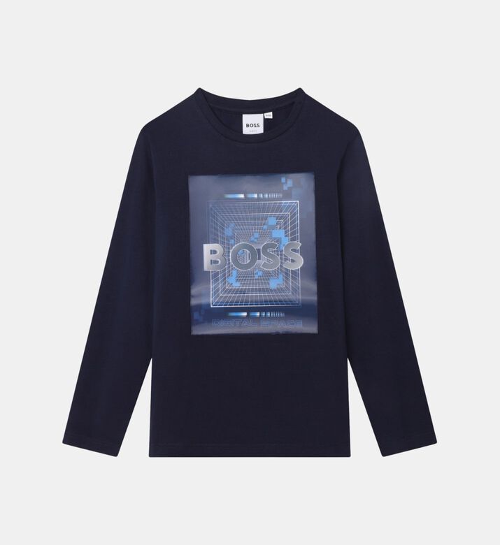 Cotton Hologram Print T-shirt