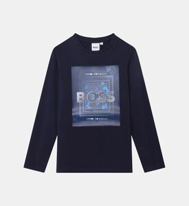 Cotton Hologram-print Top Cotton Hologram-print Top