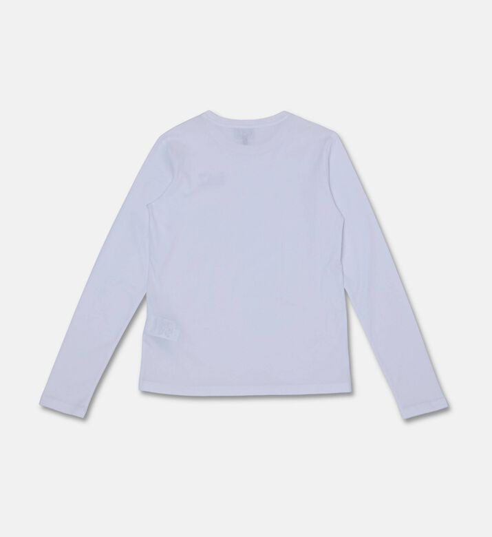 EA7 Logo Printed Sweatshirt, White, 14y, Packshot View