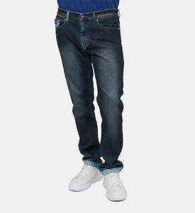 Washed 5-pockets Denim Pants