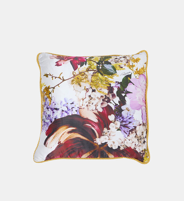 Roberto Cavalli Floris Printed Square Cushion, Multicolor, 60x60-cm, Packshot View