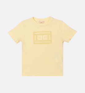 La Mia Bambina Geometric Embroidered Logo T-shirt, Packshot View