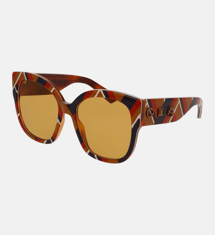 Acetate Cat-eye Shape Sunglasses 55