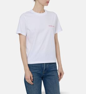 Maison Labiche Logo-print Straight Hem T-shirt, Model View