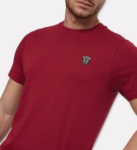 Hackett London Heritage Logo-embroidery Short-sleeve T-shirt, Red, L, Model View
