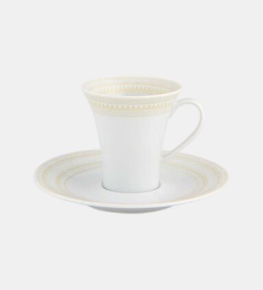 Ivory Coffee Saucer Cup Set