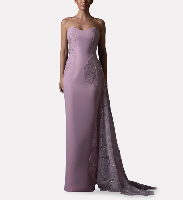 Jean Louis Sabaji Dress Crepe, Model View