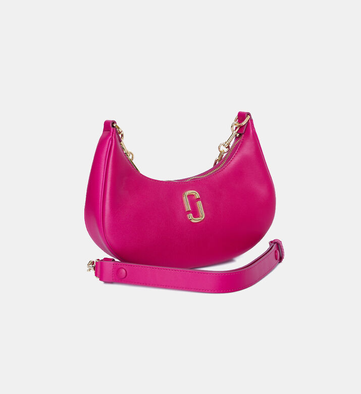 حقيبة جلد البقر المنحنية