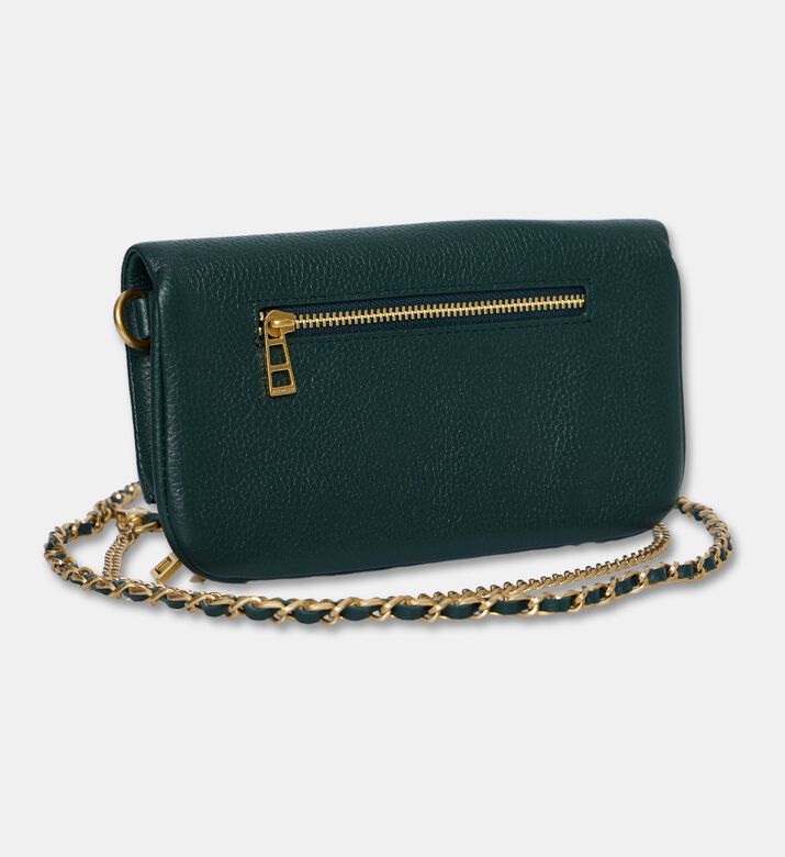 Zadig et Voltaire Embellished Logo-detail Crossbody Flap Bag, Green, Packshot View