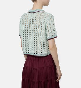 Forte-Forte Handmade Crochet-knit Cardigan, Model View