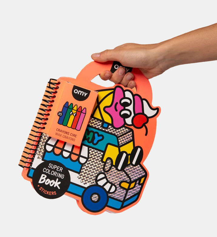 Yummy Super Coloring Stickers Book