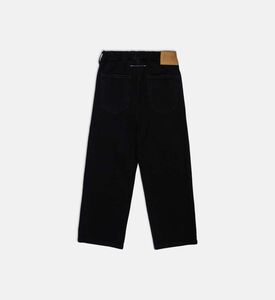 High-waisted Wide-leg Denim Pants