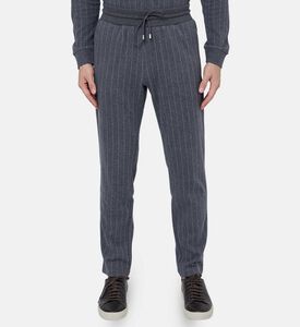 بنطال بقصة عادية و طبعة مخططة