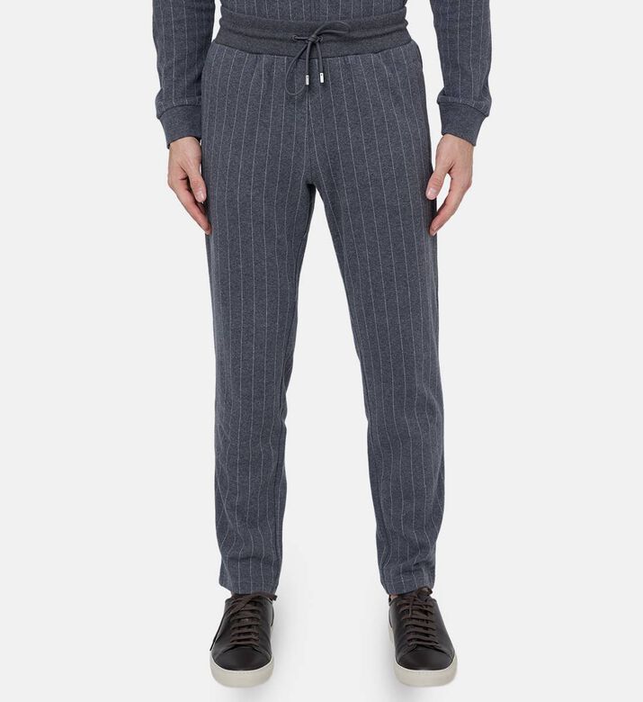 Stripe-print Regular-fit Pants