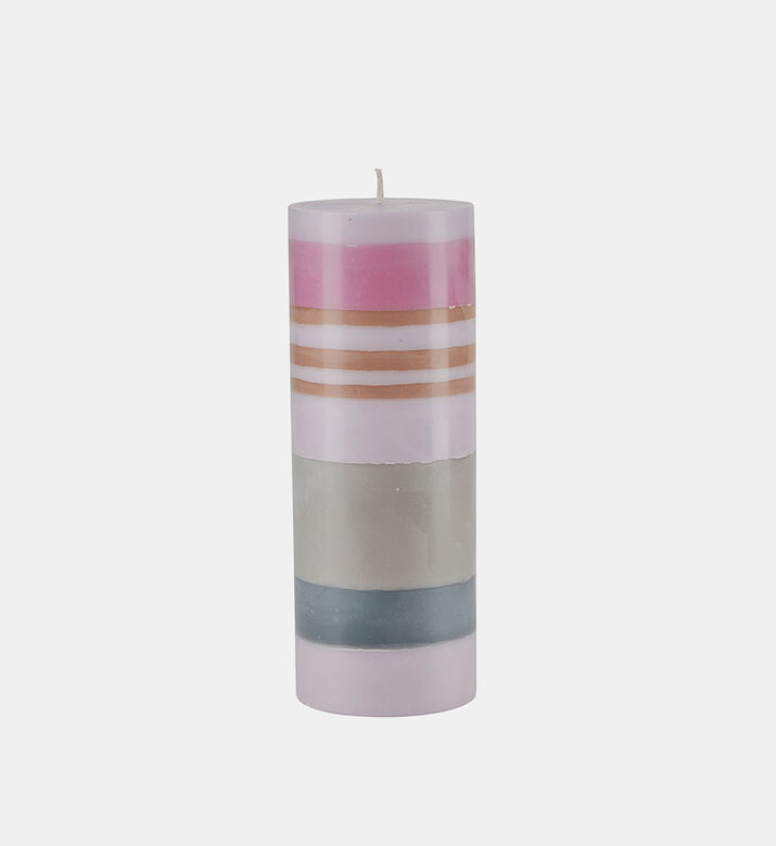 Round Color Block Paraffin Candle
