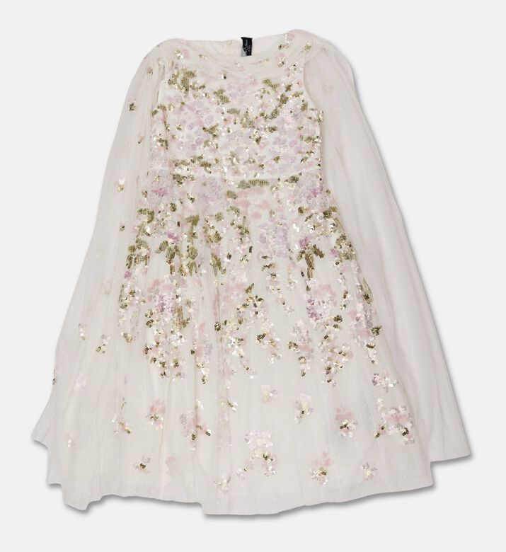 Needle & Thread Dress Wisteria, White, 12-years, Packshot View