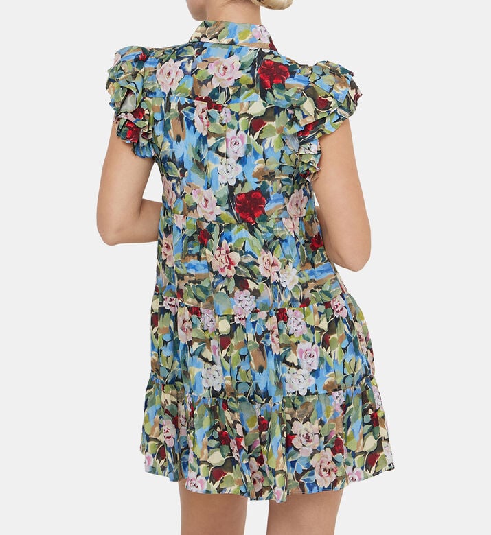 Meeko Floral Ruffle Mini Dress Meeko Floral Ruffle Mini Dress