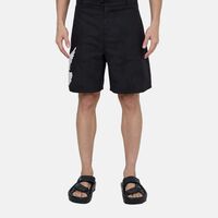 Tonal Wing-graphic Wide-leg Shorts