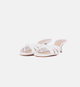 Leather Square-toe Mule Sandals