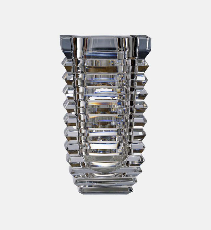Cristal de Paris Gap Crystal Square Vase, Packshot View