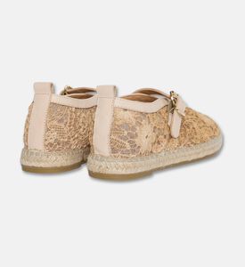 Kanna Lace Mary Jane Espadrilles, Camel, Eu-41, Packshot View