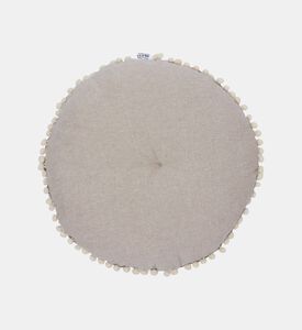 Home Deco and More Ayla Handloom Tufted Cushion 40 Cm, Grey, Packshot View