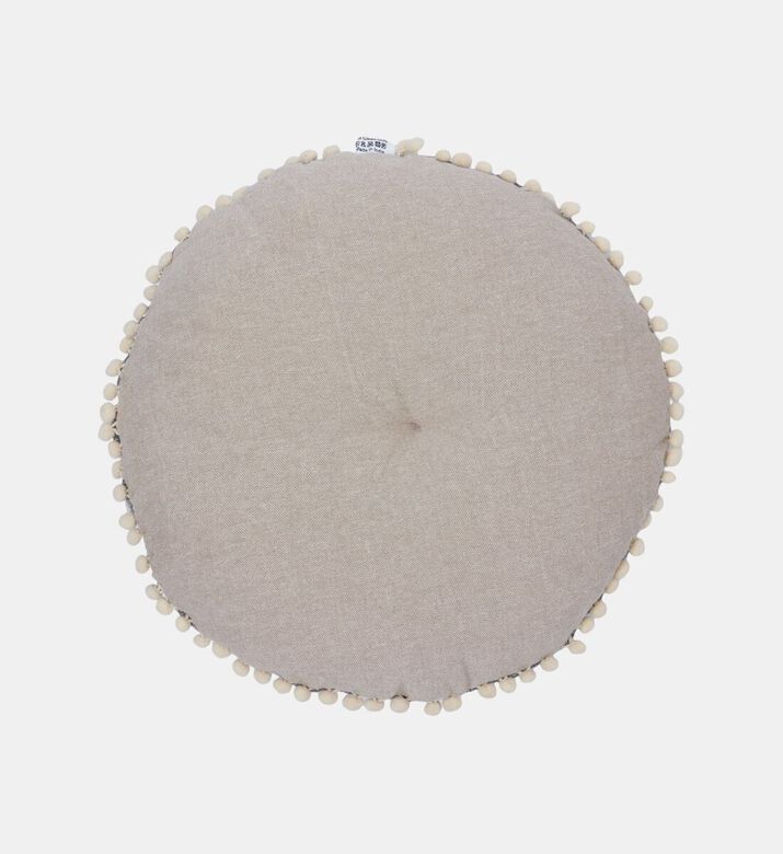 Home Deco and More Ayla Handloom Tufted Cushion 40 Cm, Grey, Packshot View