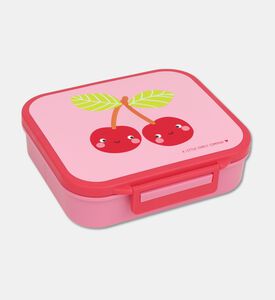 A Little Lovely Company Sq. Lunch Box - Happy Cherries, Packshot View