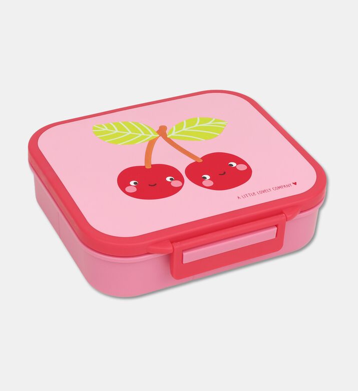 A Little Lovely Company Sq. Lunch Box - Happy Cherries, Packshot View