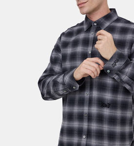 قميص فلانيل ستان بأكمام طويلة