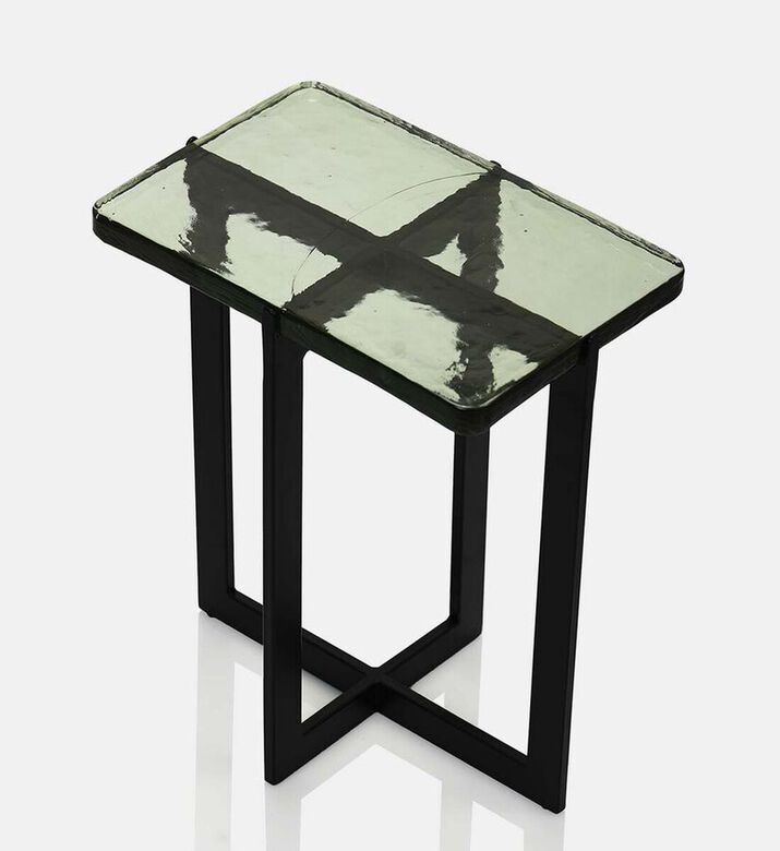 Home Deco and More Delta Glass Side Table 2-piece Set, Packshot View Home Deco and More Delta Glass Side Table 2-piece Set, Packshot View
