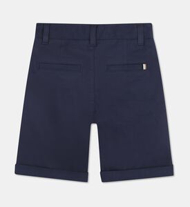 Boss Stretch Cotton Chino Shorts, Navy, 14y, Packshot View