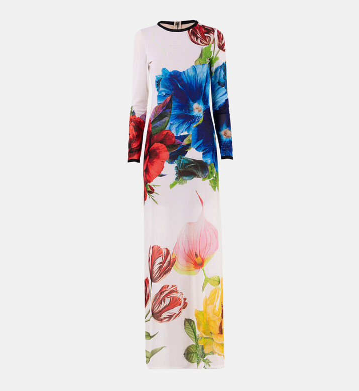 Delora Long Sleeve Crewneck Maxi Dress Delora Long Sleeve Crewneck Maxi Dress