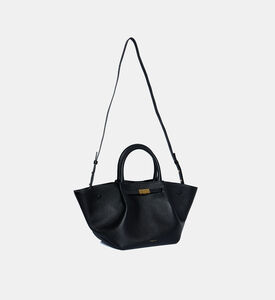 Demellier City-inspired Leather Bag, Black, Packshot View