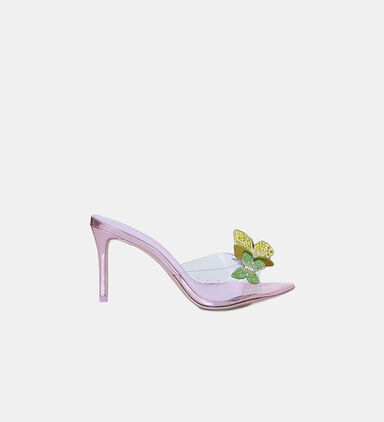 Vanessa Leather Med Heel Sabots