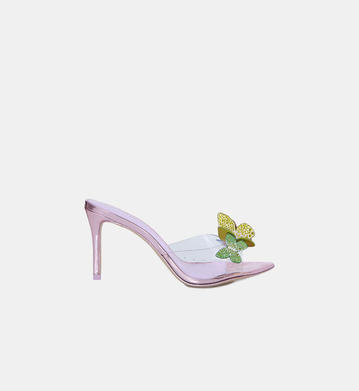 Vanessa Leather Med Heel Sabots